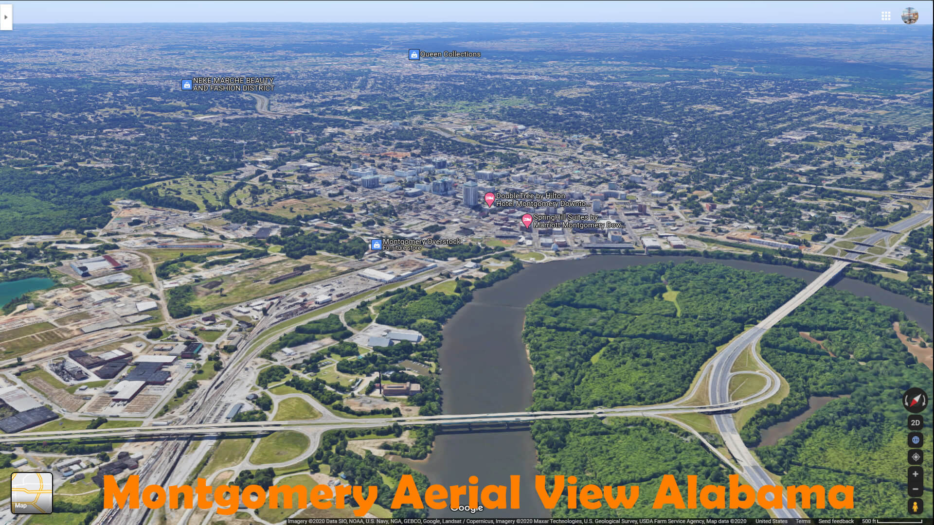 Montgomery Aerial View Alabama